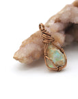 Opal Birthstone Necklace – Classic Bronze Wrap