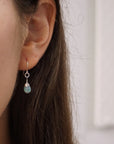 Opal Sterling Silver Drop Earrings