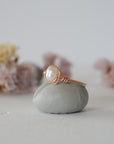 Classic Pearl Ring - Rose Gold