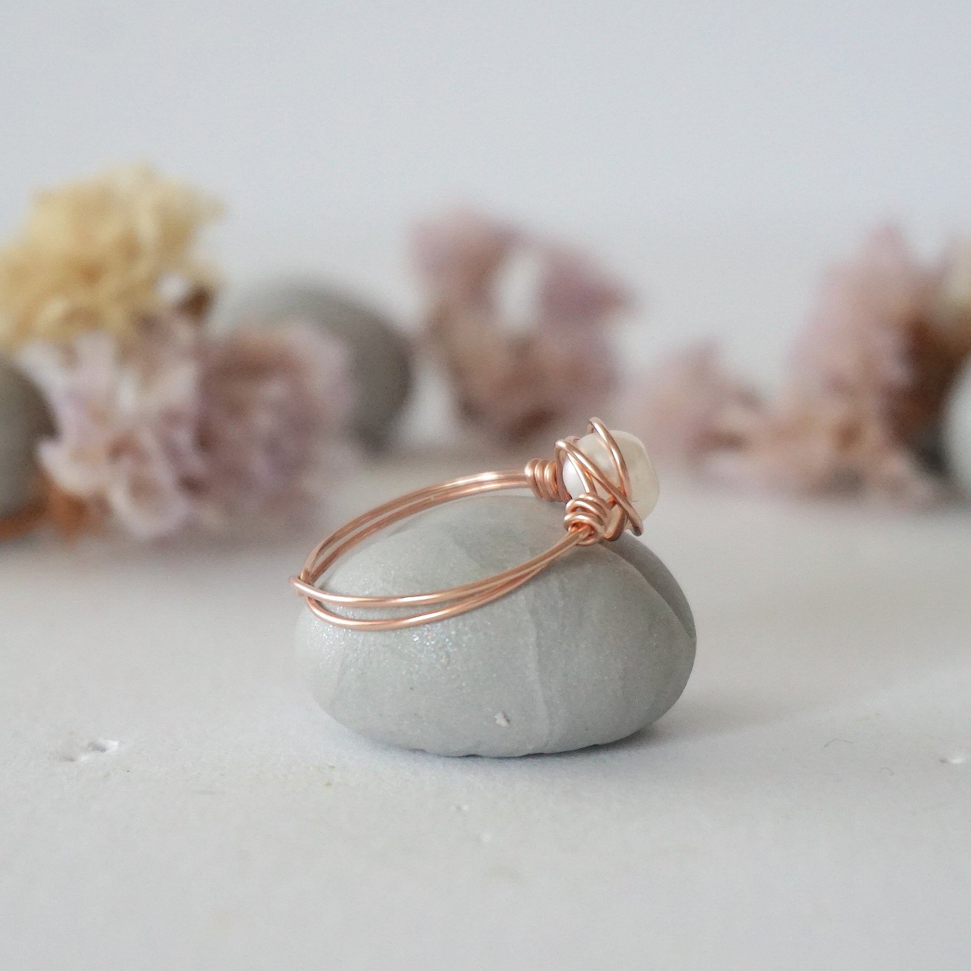 Classic Pearl Ring - Rose Gold