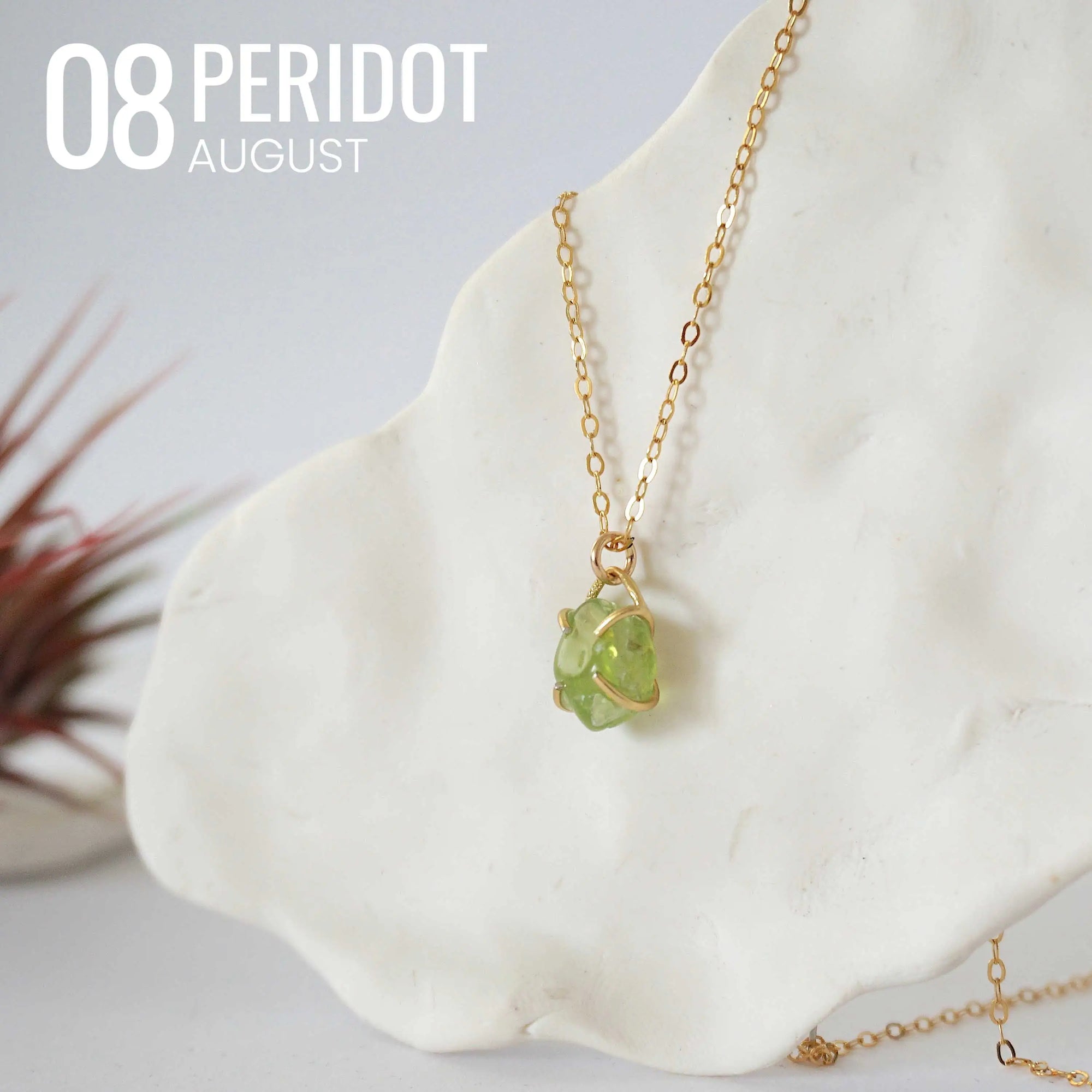 Huggie Charm Necklace - Gold Filled - Choose Your Birthstone DesignsbyNatureGems
