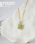 Huggie Charm Necklace - Gold Filled - Choose Your Birthstone