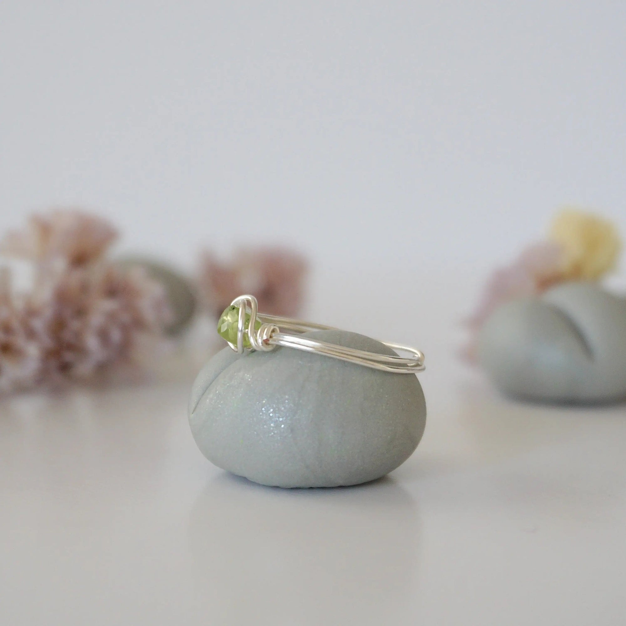 Simple Peridot Birthstone Ring