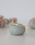 Simple Peridot Birthstone Ring