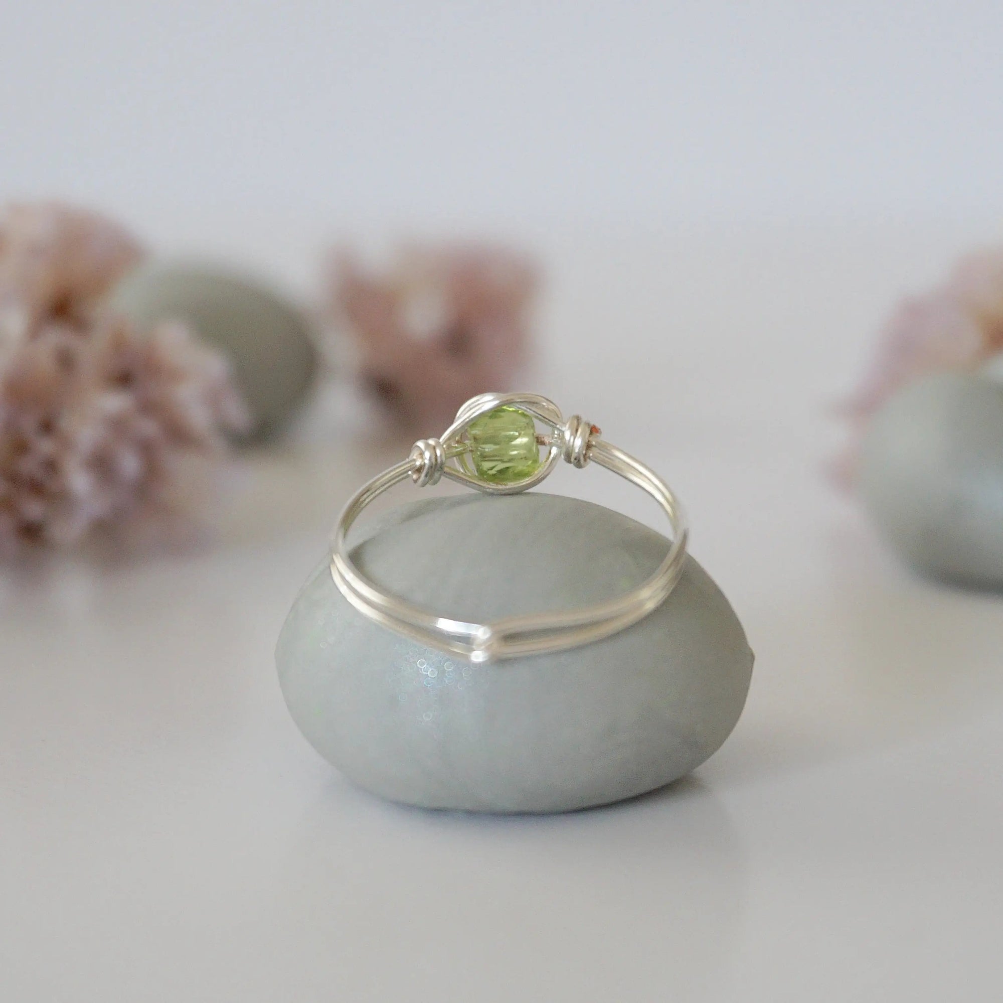 Simple Peridot Birthstone Ring
