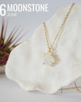 Huggie Charm Necklace - Gold Filled - Choose Your Birthstone DesignsbyNatureGems