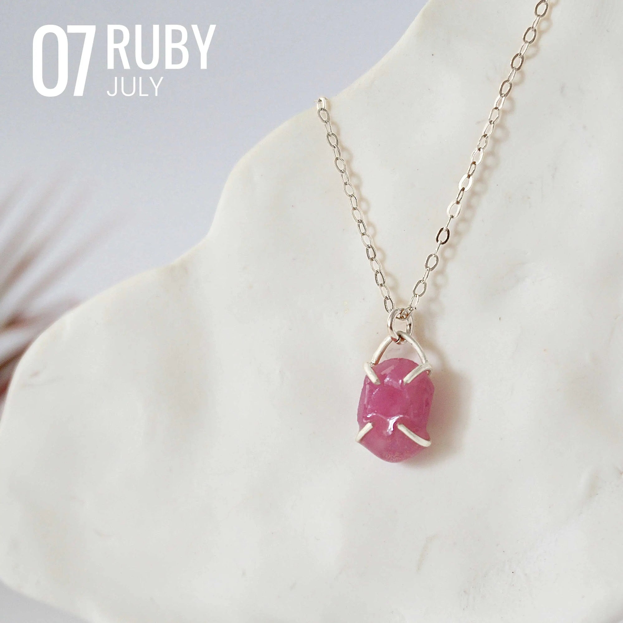 Huggie Charm Necklace - Sterling Silver - Choose Your Birthstone DesignsbyNatureGems