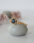 Simple Birthstone Ring - Sapphire DesignsbyNatureGems