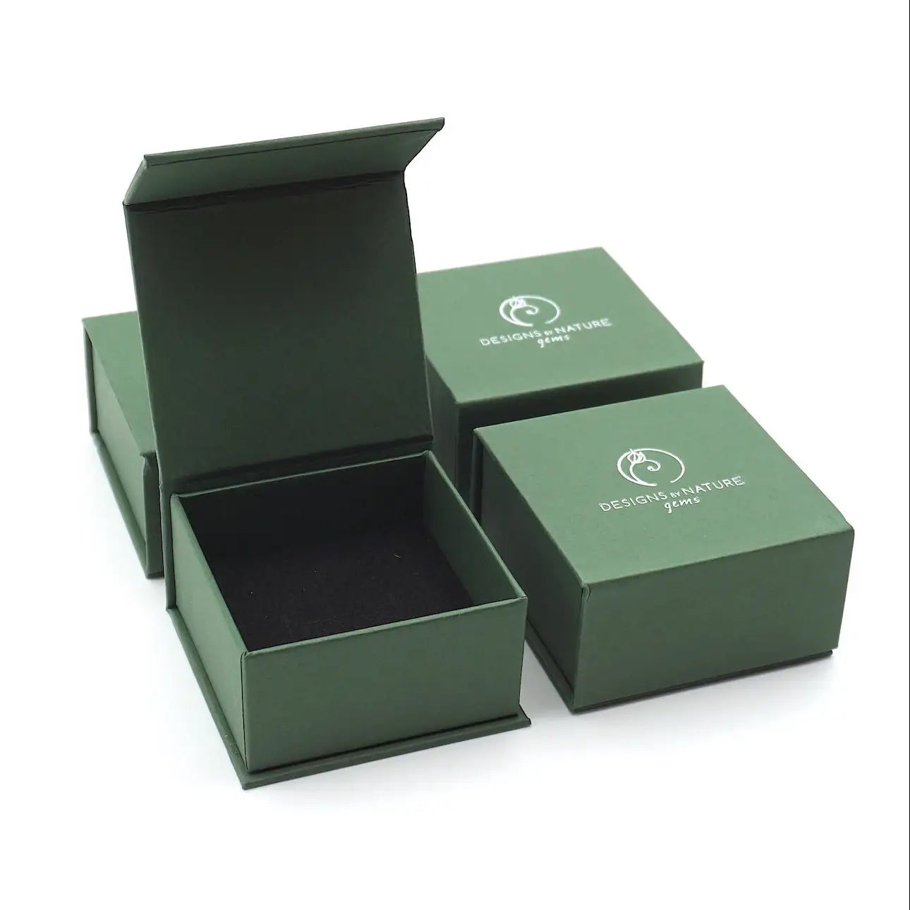 Genuine Bloodstone Stud Earrings - Sterling Silver
