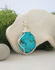 Simple Birthstone Necklace - Turquoise Crystal