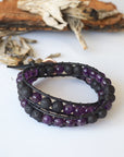 Amethyst Wrap Bracelet - Aromatherapy Designs by Nature Gems