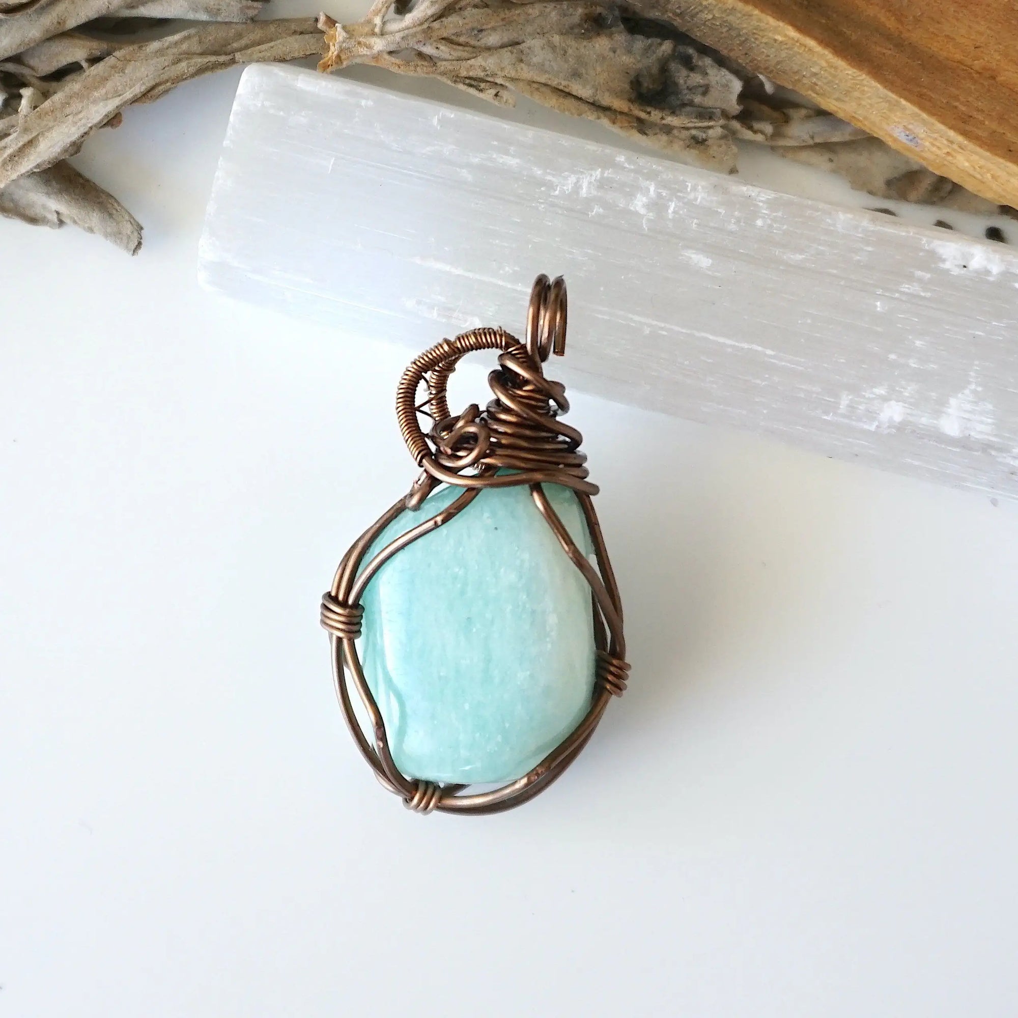 Antique Bronze Amazonite Necklace DesignsbyNatureGems