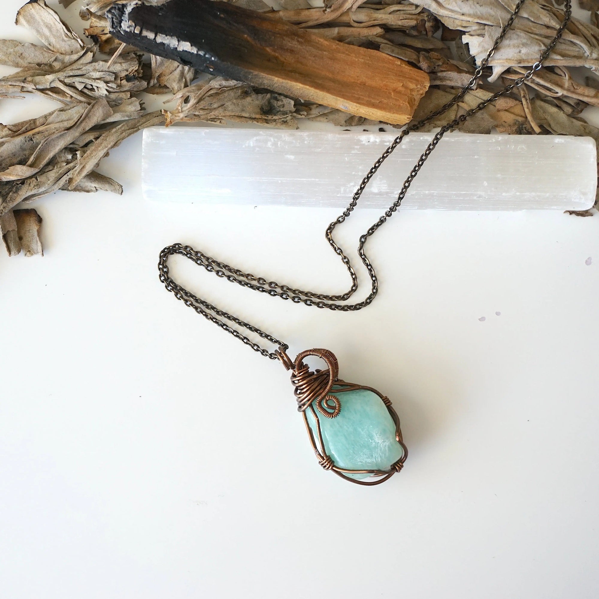 Antique Bronze Amazonite Necklace DesignsbyNatureGems