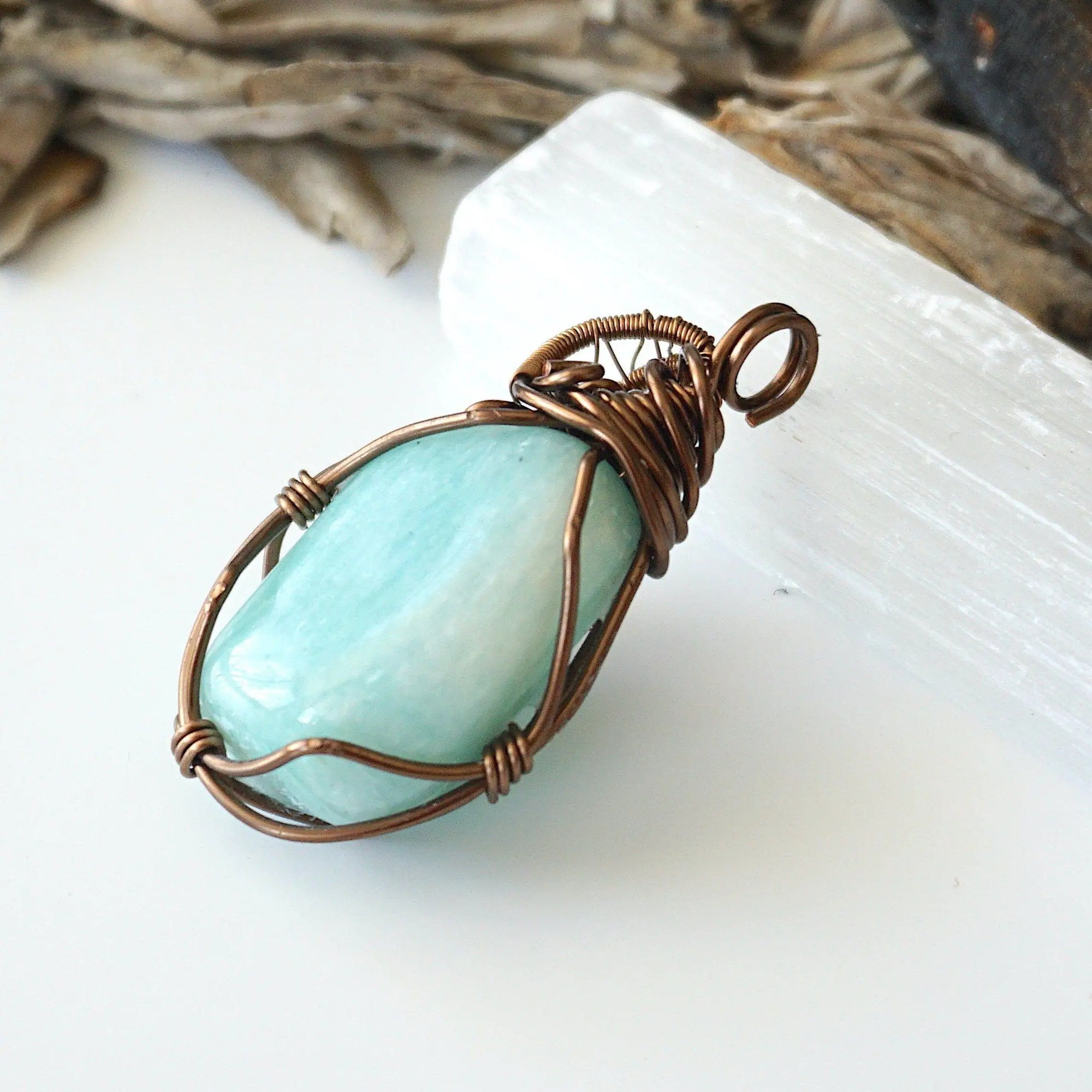 Antique Bronze Amazonite Necklace DesignsbyNatureGems