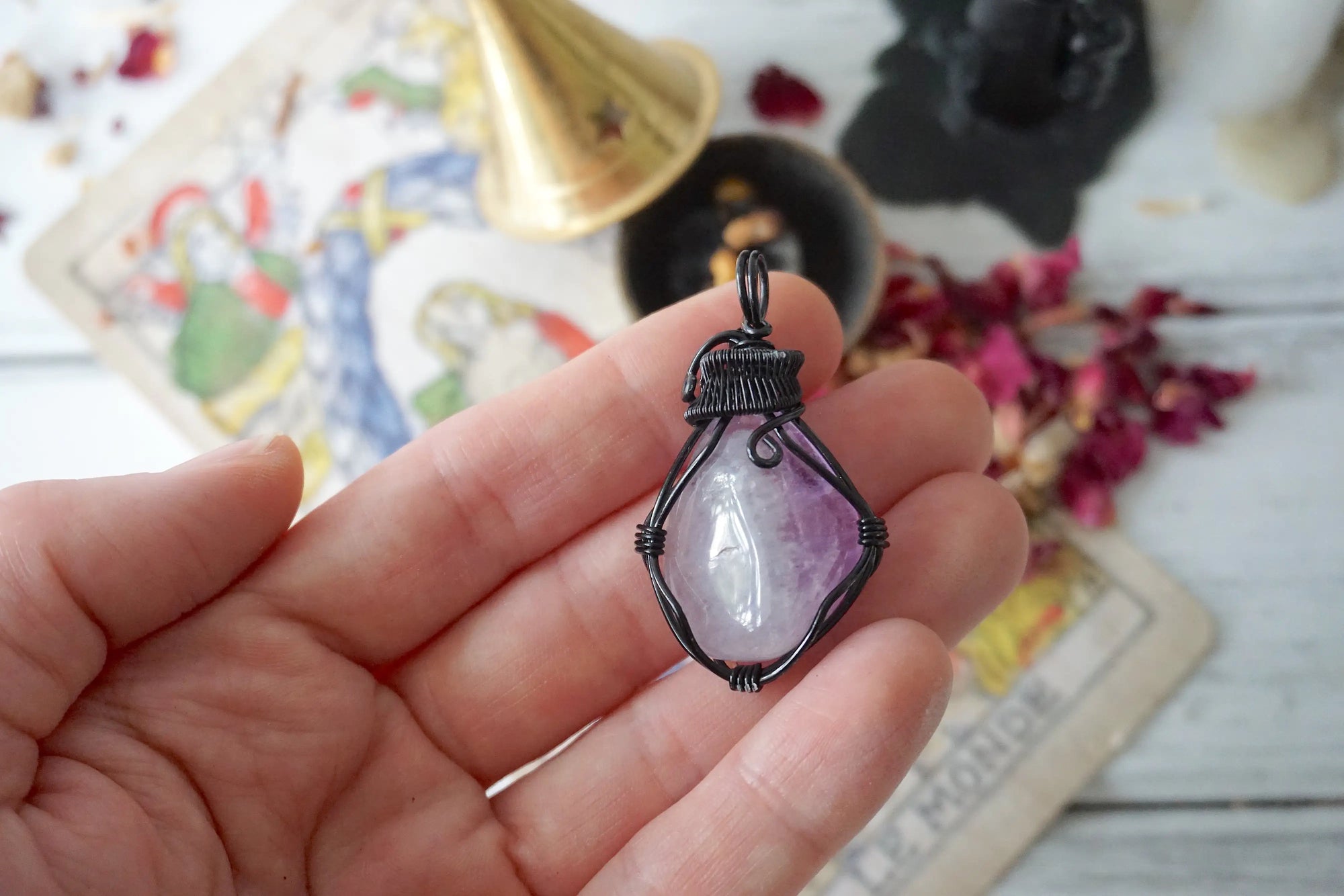 AURA FOUNDATION COLLECTION - Amethyst Crystal Necklace Designs by Nature Gems