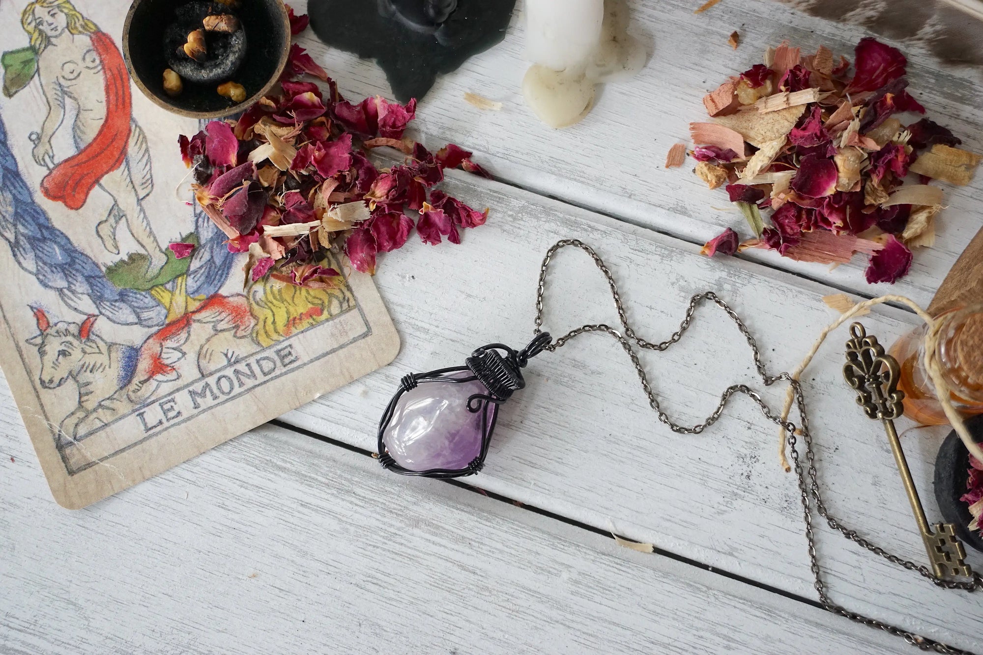 AURA FOUNDATION COLLECTION - Amethyst Crystal Necklace Designs by Nature Gems