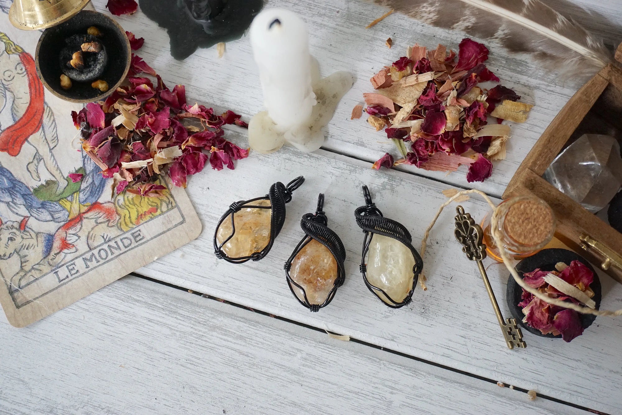 AURA FOUNDATION COLLECTION - Citrine Crystal Necklace Designs by Nature Gems