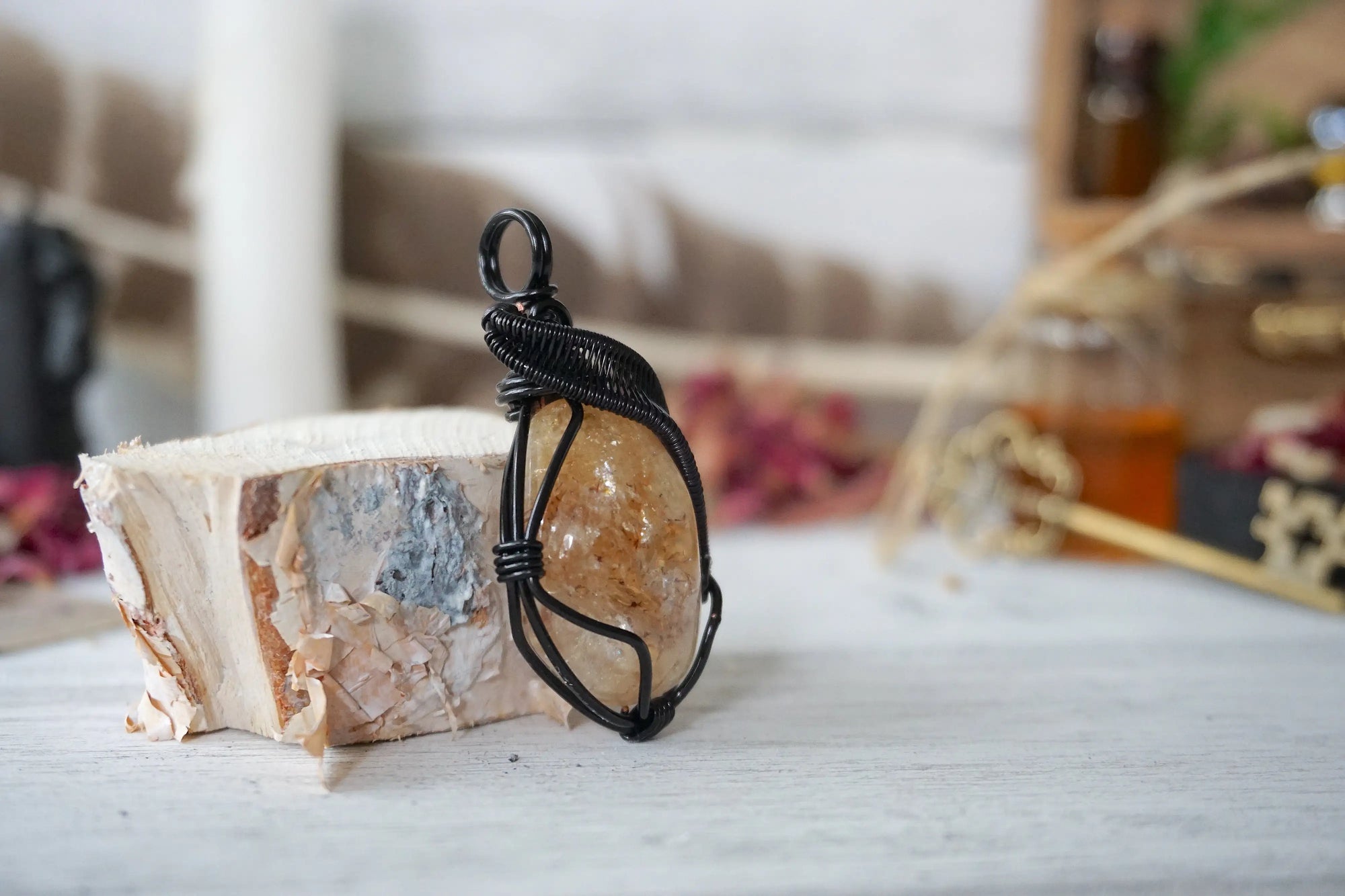 AURA FOUNDATION COLLECTION - Citrine Crystal Necklace Designs by Nature Gems