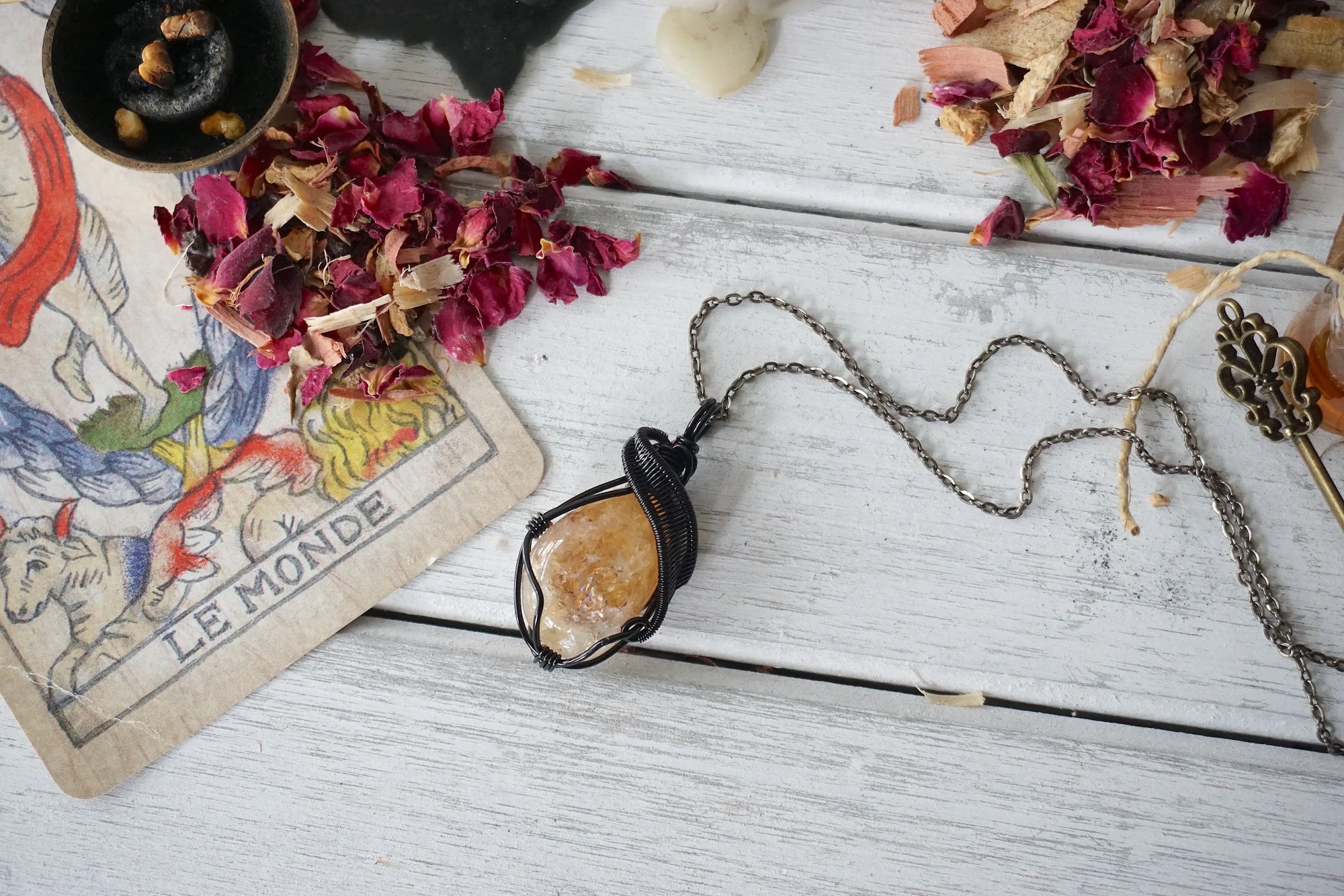 AURA FOUNDATION COLLECTION - Citrine Crystal Necklace Designs by Nature Gems