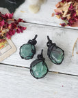 AURA FOUNDATION COLLECTION - Green Fluorite Crystal Necklace Designs by Nature Gems
