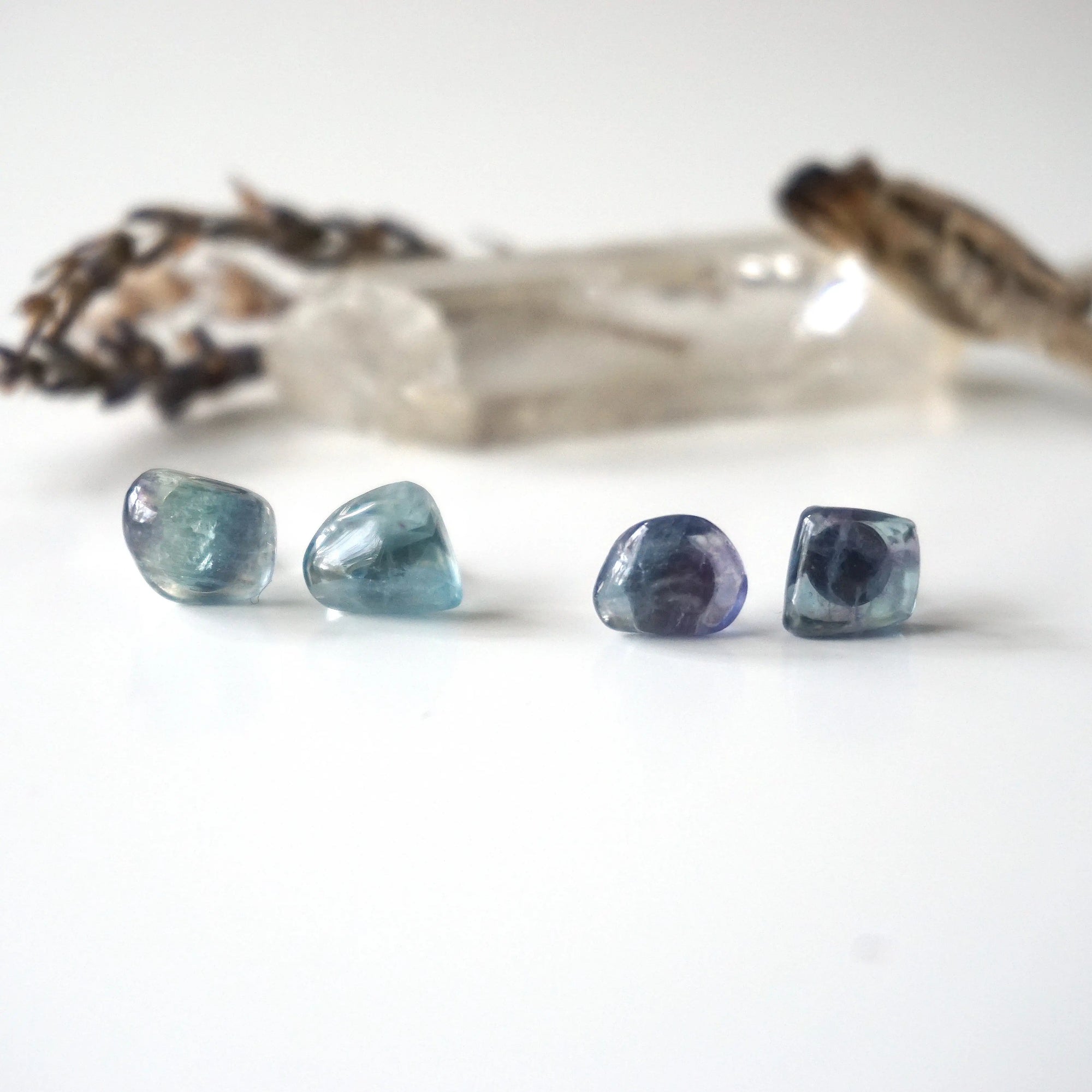 Blue Fluorite Stud Earrings Designs by Nature Gems