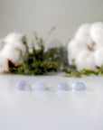 Blue Lace Agate Stud Earrings - Sterling Silver Designs by Nature Gems