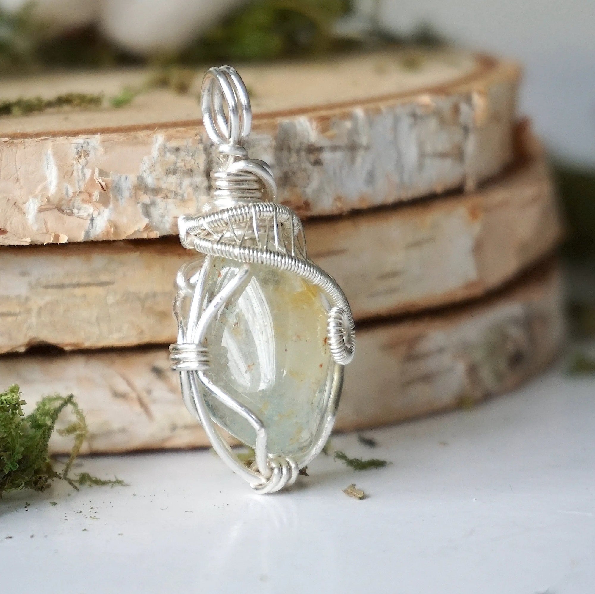 Blue Topaz - Sterling Silver Plated Designs by Nature Gems