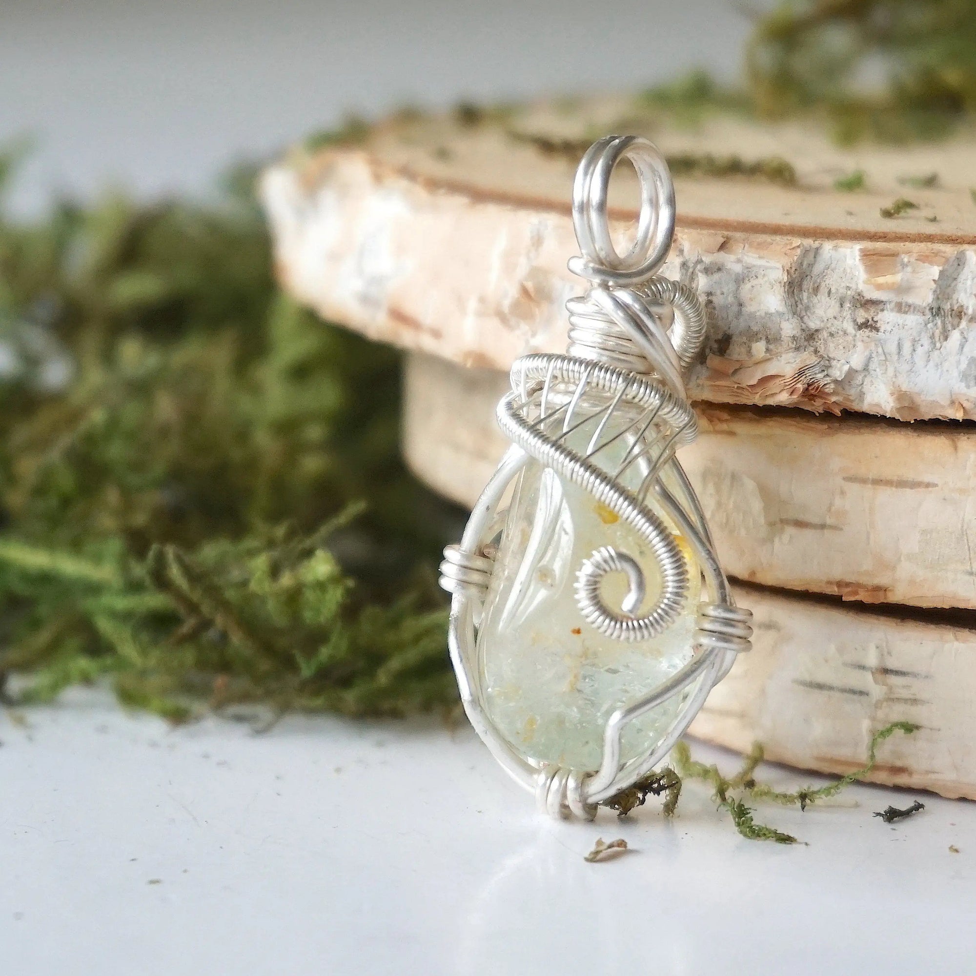 Blue Topaz - Sterling Silver Plated Designs by Nature Gems