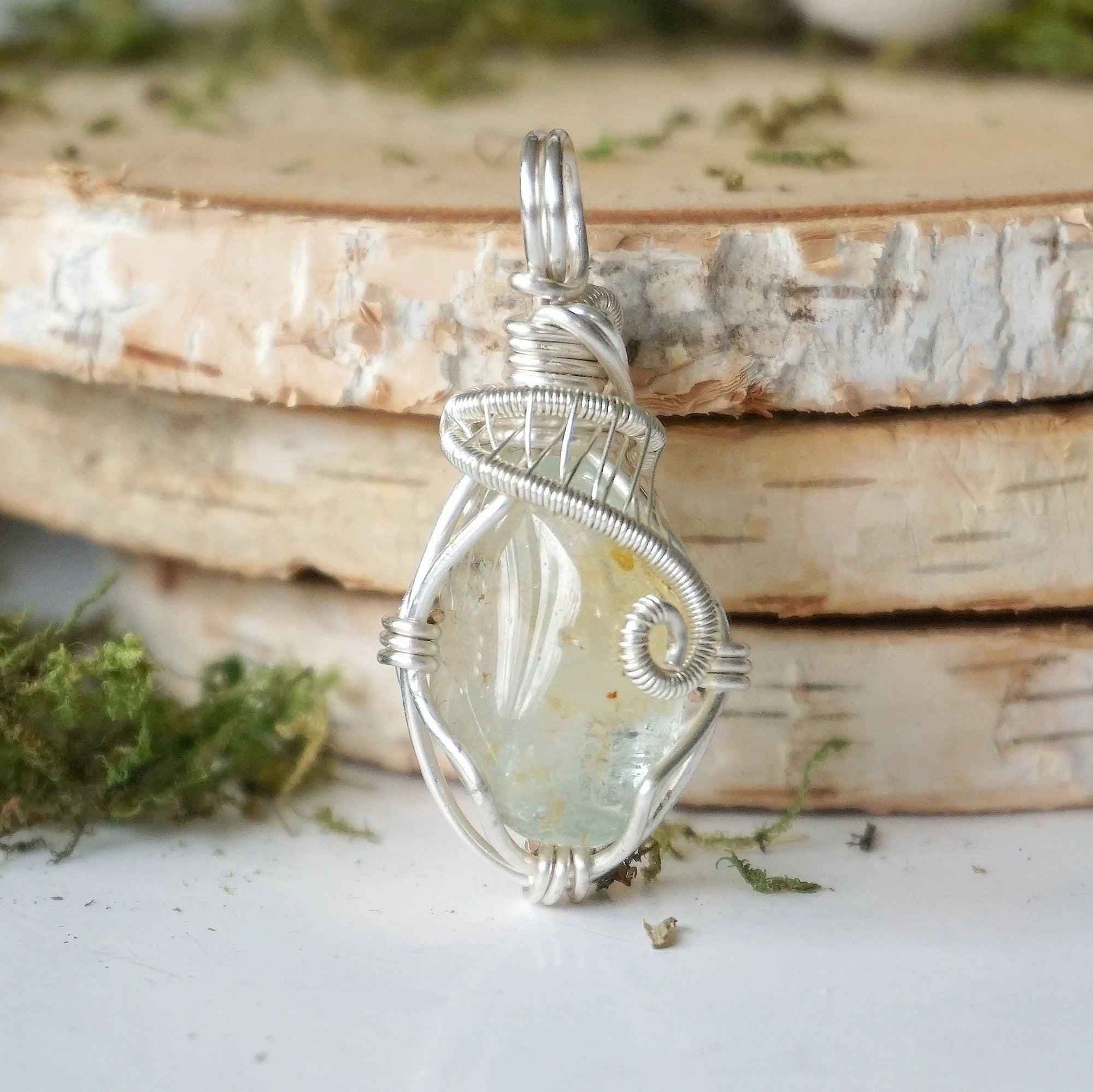 Blue Topaz - Sterling Silver Plated Designs by Nature Gems