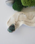 CHECK INFO Emerald Necklace - Silver Plated Pendant Designs by Nature Gems