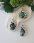 CHECK INFO Emerald Necklace - Silver Plated Pendant Designs by Nature Gems