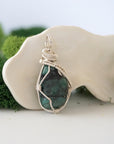 CHECK INFO Emerald Necklace - Silver Plated Pendant Designs by Nature Gems