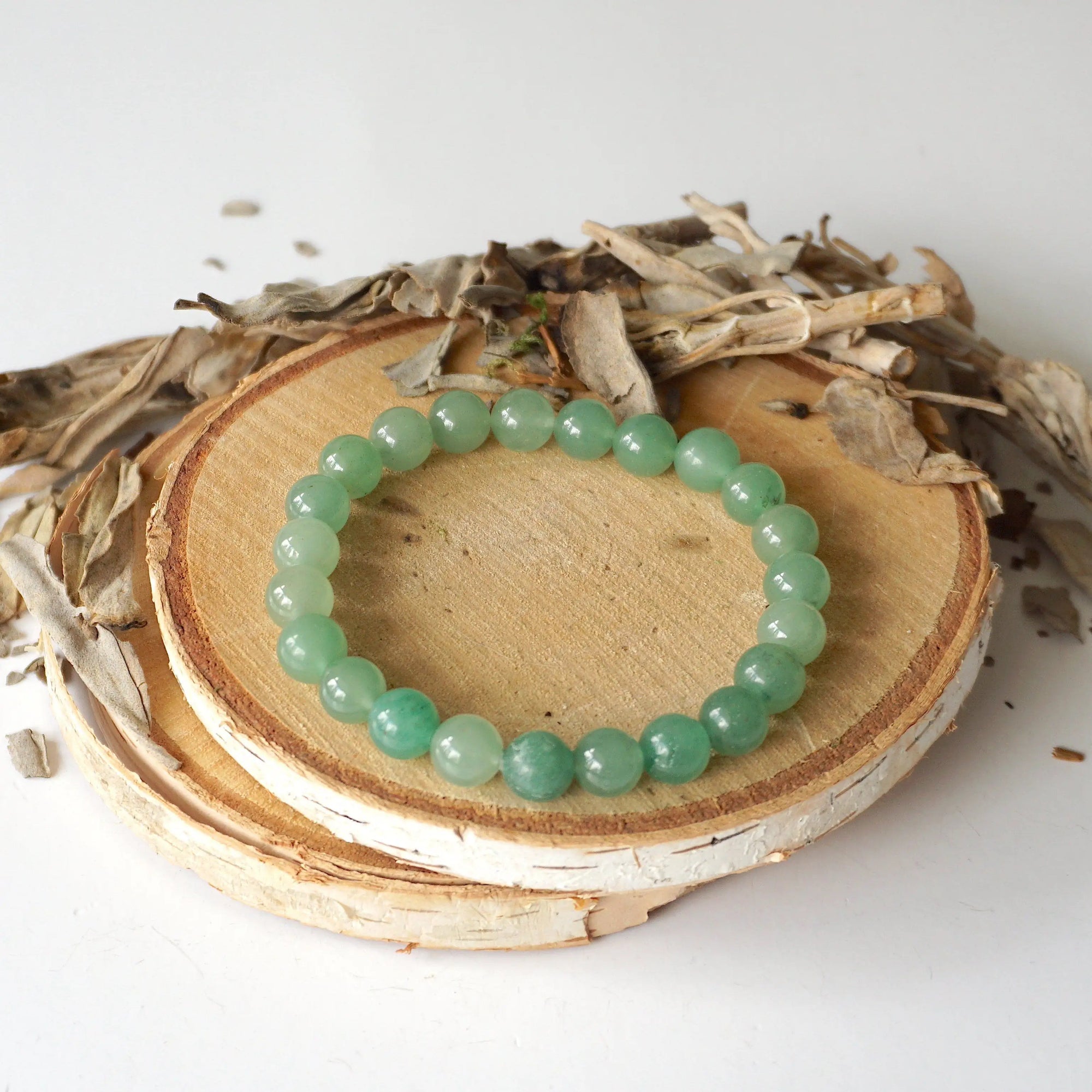 Green Aventurine Crystal Healing - Mala Bracelet DesignsbyNatureGems