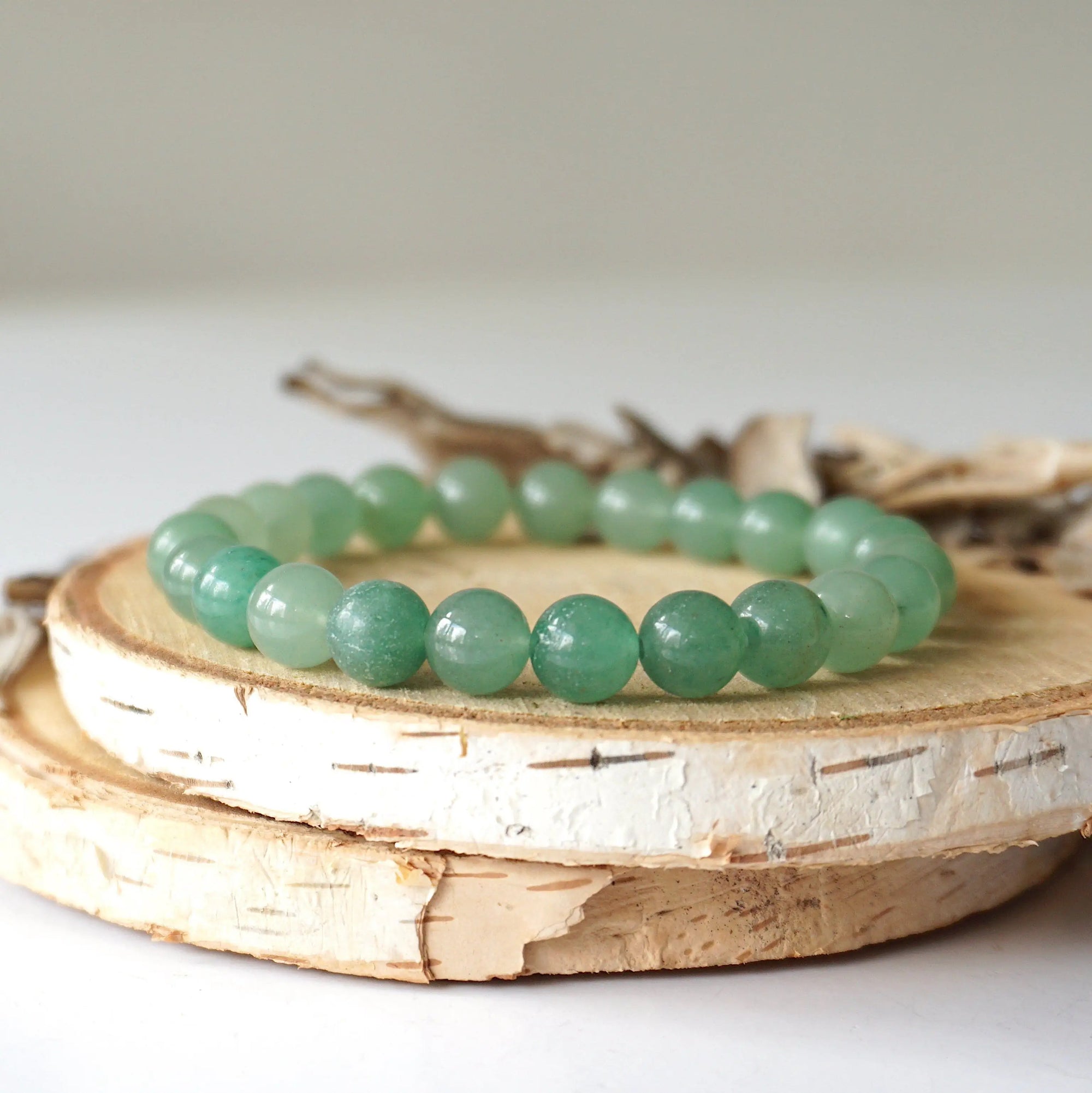 Green Aventurine Crystal Healing - Mala Bracelet DesignsbyNatureGems
