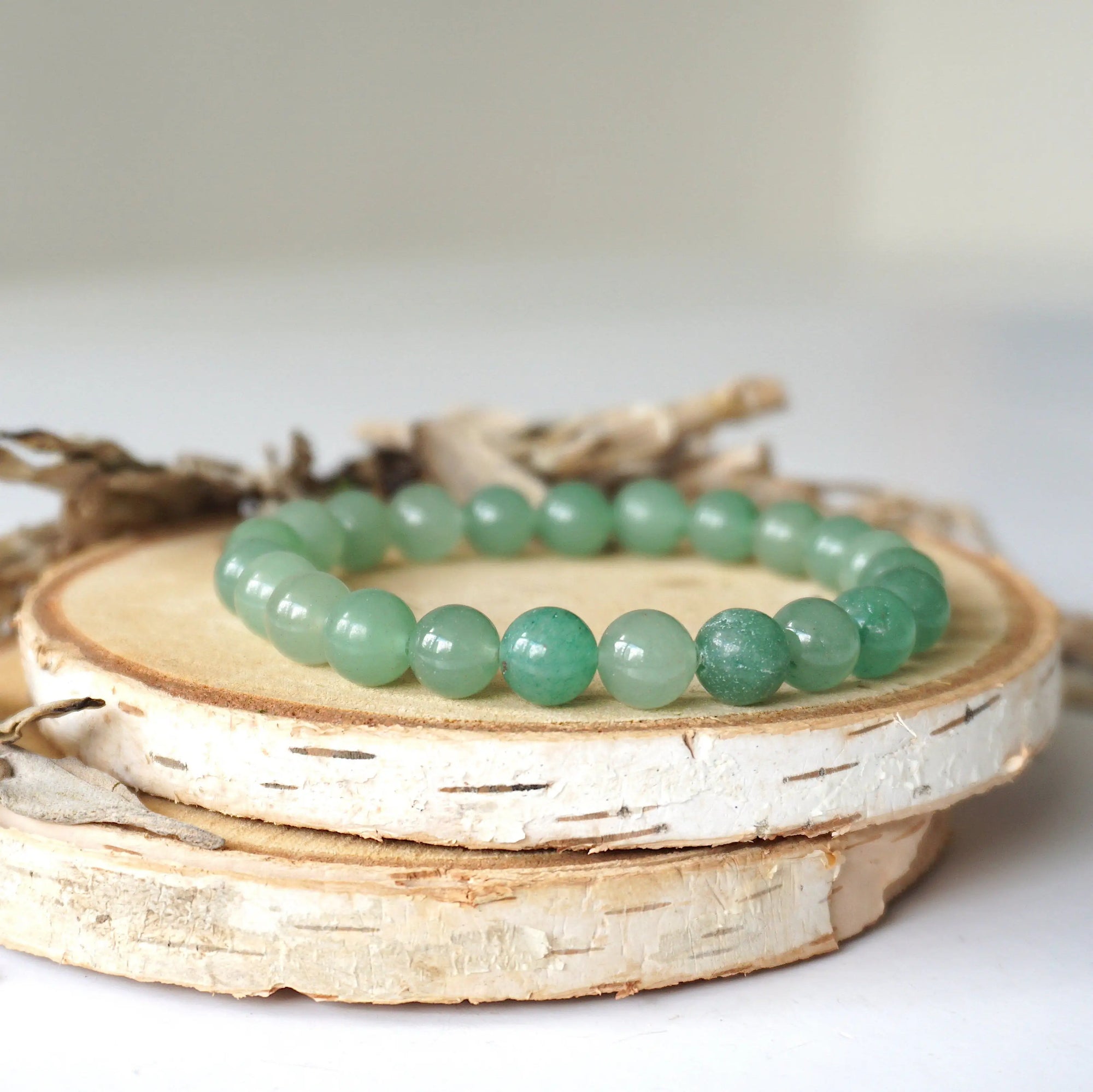 Green Aventurine Crystal Healing - Mala Bracelet DesignsbyNatureGems