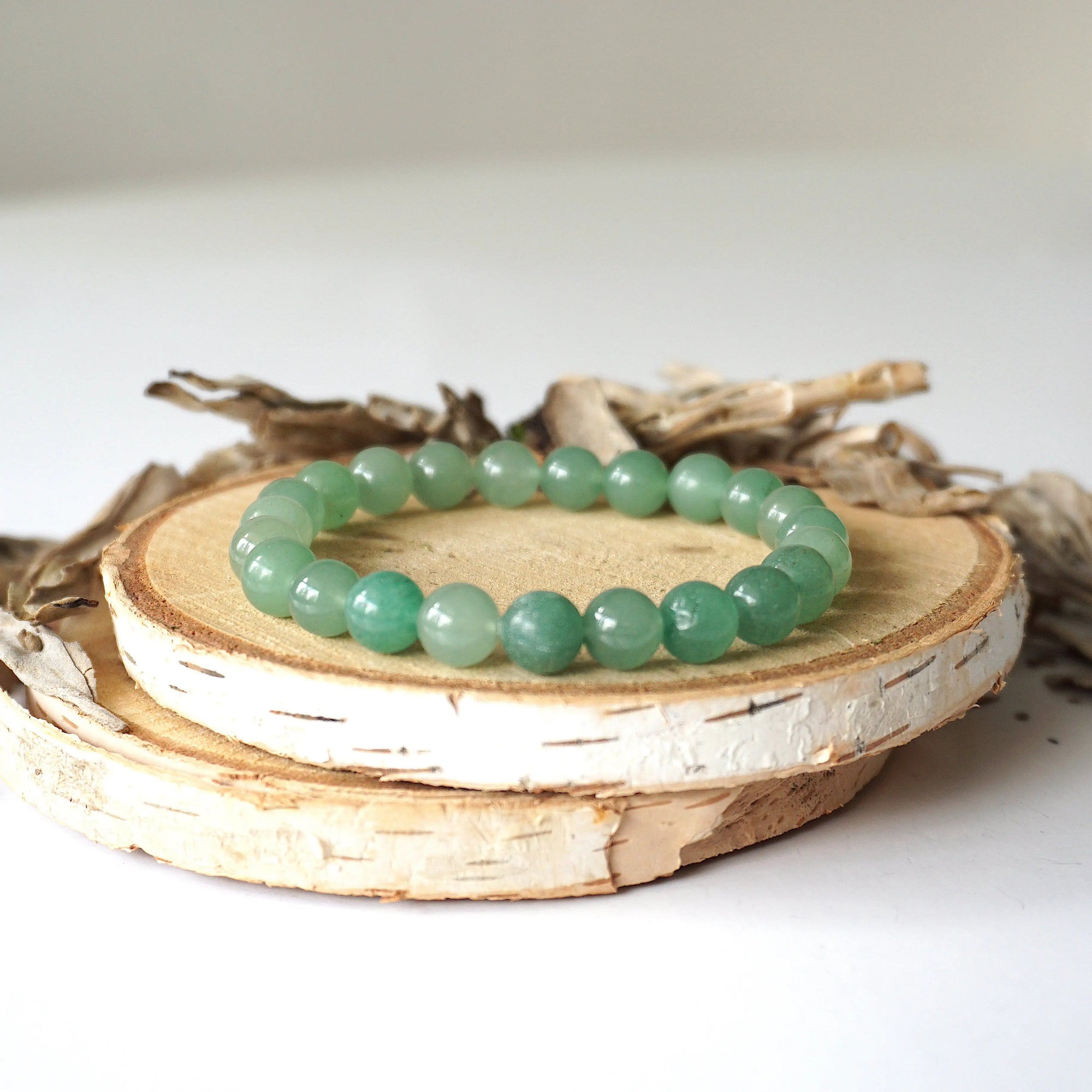 Green Aventurine Crystal Healing - Mala Bracelet DesignsbyNatureGems
