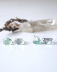 Green Fluorite Stud Earrings Designs by Nature Gems