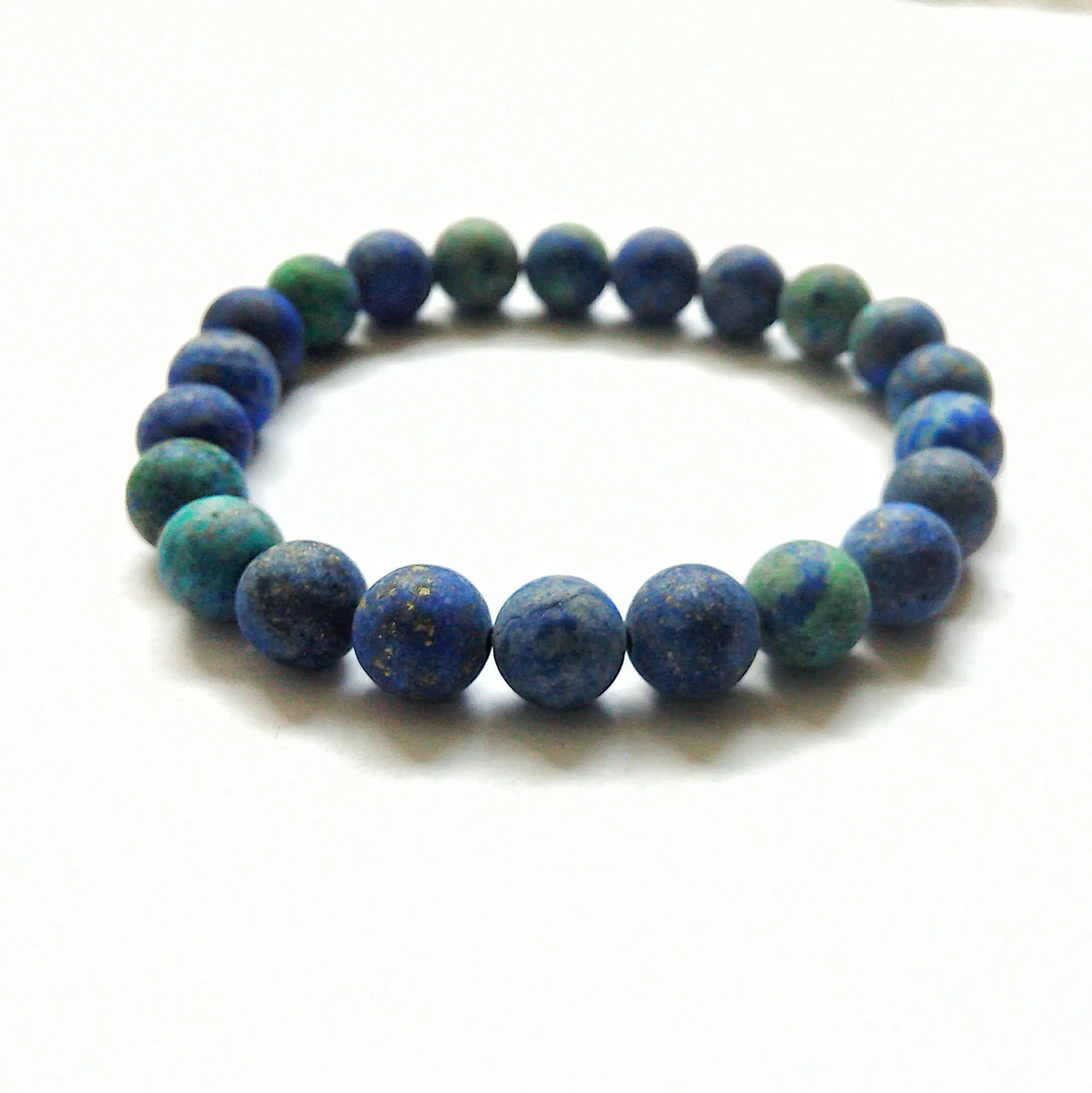 Matte Azurite Crystal Bracelet DesignsbyNatureGems