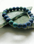 Matte Azurite Crystal Bracelet DesignsbyNatureGems