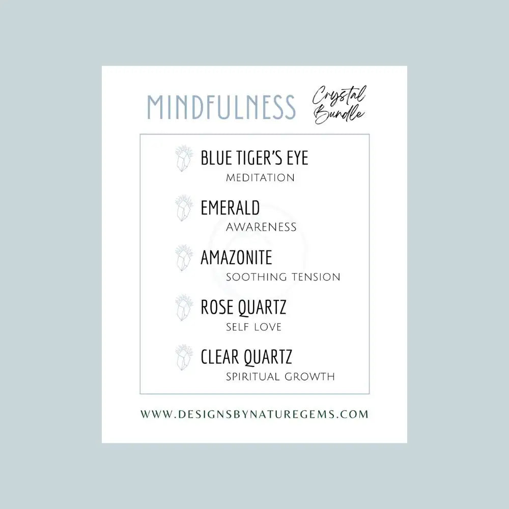 Mindfulness Crystals - Bundle Bags Designs by Nature Gems