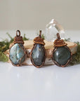 (New) Labradorite Necklace in Antique Bronze DesignsbyNatureGems