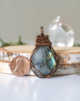 (New) Labradorite Necklace in Antique Bronze DesignsbyNatureGems