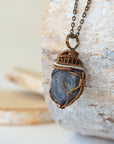 (NEW) Sapphire Antique Bronze and Silver - Necklace Designs by Nature Gems