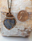 (NEW) Sapphire Antique Bronze and Silver - Necklace Designs by Nature Gems