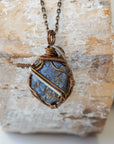 (NEW) Sapphire Antique Bronze and Silver - Necklace Designs by Nature Gems