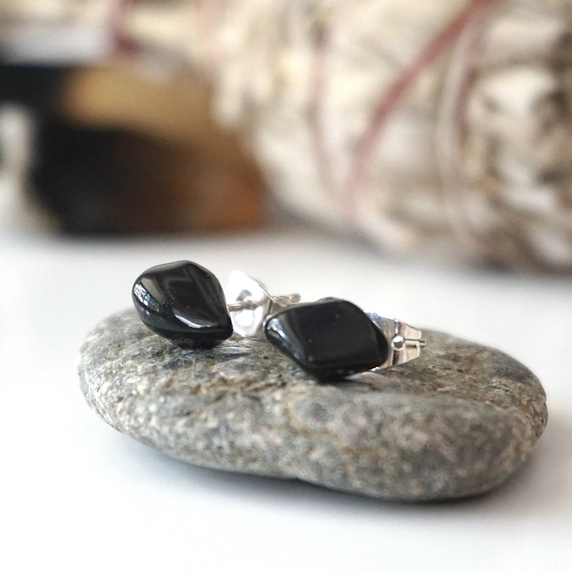 Onyx Stud Earrings Designs by Nature Gems
