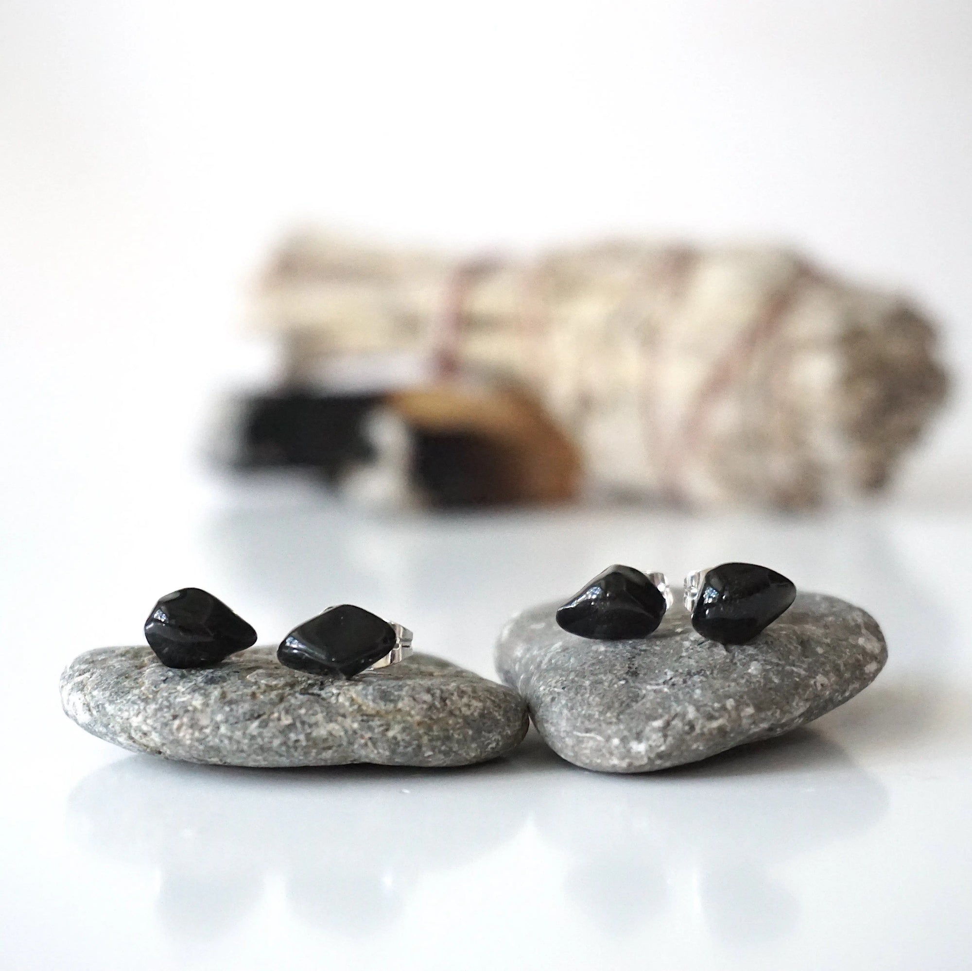 Onyx Stud Earrings Designs by Nature Gems