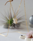 Opal 14K Gold Filled Huggie Charm Necklace Designs by Nature Gems
