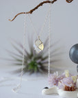 Opal Sterling Silver Huggie Charm Necklace Designs by Nature Gems