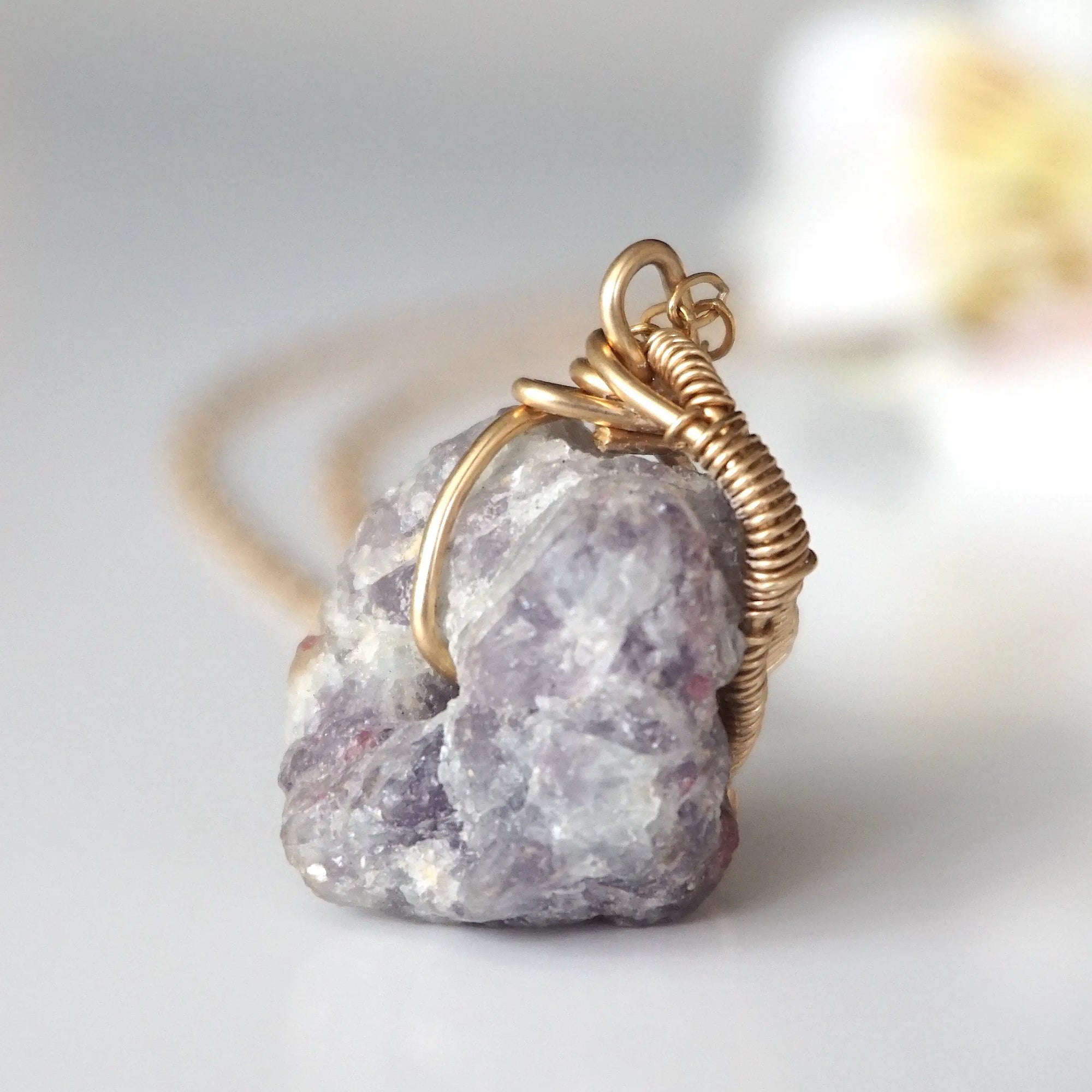 Pink Tourmaline Necklace - 14K Gold-Filled DesignsbyNatureGems